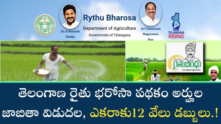 Telangana rythu Bharosa scheme 2025
